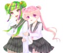 全身イラスト描きます 背景透過、ポージング指定自由でキャラクターのイラスト描きます イメージ1