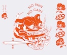 オリジナルのロックTシャツをデザインします 音楽関連の実績多数イラストレーターが描くリフの鳴るTシャツ イメージ5