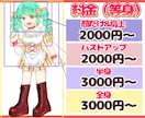 ご希望のキラキラかわいいイラスト（等身）描きます 立ち絵、アイコン、1枚絵動画内イラストに商用利用OK イメージ2