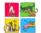 ポップでかわいいペット様のイラストを提供いたします 最短即日！修正無料＆安心の追加料金なし♪ イメージ3