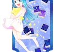 明るくきらめく爽やかなイラスト作成致します SNS、動画、配信、立ち絵、ミニキャラetc.に対応してます イメージ2