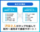 先着3名様限定価格！戦略的ホームページを制作します 経験豊富なプロ２名がマーケティング×デザインで集客サポート！ イメージ4