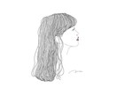 インパクトのある繊細なイラスト描きます 髪の毛に細かく繊細で動きを持たせます イメージ1