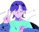 歌ってみたのイラストやアイコン、ポスター描きます 異色肌の女の子が得意です背景もこだわります！ イメージ9