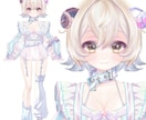 live2dモデル 貴方だけのＶモデルを作ります デザイン〜モデリング一貫個性溢れたモデルを制作させて頂きます イメージ4