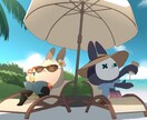 背景付きのキャラクターイラストを描きます 一枚絵、サムネイルなどが必要な方へ イメージ1