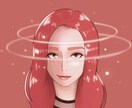 似顔絵イラスト、SNSアイコン等承ります キラキラした、柔らかい雰囲気を大切にしています イメージ1