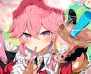 美麗で繊細、高彩度の一枚絵を描きます アニメ塗りによる細部までこだわった一枚絵を仕立てます イメージ1