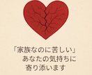 毒親・毒兄弟・毒親戚、お子さんのお悩み鑑定します 「家族なのに、親戚なのに苦しい」そんな気持ちに寄り添います イメージ4
