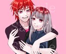 SNS用ペアアイコンをお描きします 男の子、女の子を中心にお描きします！ イメージ4