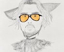 ゆるい特徴のある似顔絵描きます 線画とワンポイントカラーで個性が出る似顔絵 イメージ1