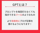 ブログ記事作成のプロンプトを最短即日でお届けします 【デモあり！】6つのGPTで最高のライターをゲットできます！ イメージ4