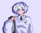 SNS、個人用アイコンのイラスト描きます 細かい所まであなたの「好き」を取り入れます！ イメージ1