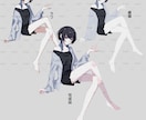 TRPG/創作立ち絵描きます かっこいい男性から可愛い女の子、表情差分までオプション可能 イメージ9