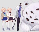 立ち絵イラスト制作承ります TRPGやゲームなどに使用できるかわいい立ち絵制作致します！ イメージ5