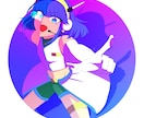キラキラ&彩度高め☆アイコン用イラスト制作します 絶対目を引く!彩度高めでポップかわいい作品が得意です♡ イメージ7