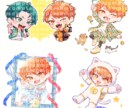 ミニキャライラスト描きます 2.5〜3等身くらいのミニキャラが得意です！ イメージ5