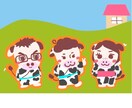 2021年年賀状用✴︎可愛い似顔絵お描きします 2021年は丑年♪ご家族を可愛い牛さんに変身いたします♡ イメージ6
