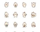 オリジナルゆるかわLINEスタンプ制作します オーダメイドのLINEスタンプ◎ゆるく相談してください♪ イメージ1