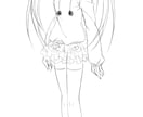 表情差分3種付き♪立ち絵描きます 萌え系の絵柄で、美少女から男キャラまで幅広く対応 イメージ5
