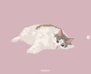 うちの子ペットをオシャレなイラストにします 写真にはないうちの子の可愛さをイラストで表現します イメージ1