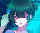SNSアイコン！ネオンカラー風イラスト描きます アイコンサイズ正方形のイラストを描きます！ イメージ4