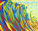 あなただけのサーフィン/マリンアートを制作します トリプルクラウン画家のオリジナルのサーフィン絵画をギフトに！ イメージ3