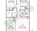 不動産広告の『間取り図』作成代行します 間取図作成ならお任せください！やすい,はやい,きれいにお届け イメージ1