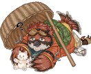Furry・ケモノ配信者向け/動画サムネ絵承ります 【商用・グッズ利用込】配信・動画用立ち絵イラスト制作 イメージ3