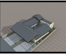 平面図・立面図から実写風の外観パースを作成します AI生成ではございません。3D作成から加工まで行います。 イメージ9