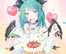 配信者様向け★魅力的な1枚絵を制作します アニメ塗り・厚塗り対応｜サムネイル・配信・グッズ用に イメージ2
