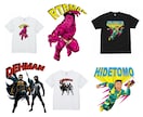 あなただけのヒーロー描きますTシャツ作ります アメコミ風オーダーメイドヒーロー似顔絵シャツプレゼントに最適 イメージ3