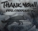 狼と月のThank youカード3枚セットます 魂を導く月と狼 癒しと祈りThank youデータカード イメージ1