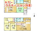 手書き・平面図の間取りを色々な形式でデータ化します 間取り図をキレイにしたい！そんなお望み叶えます！ イメージ5
