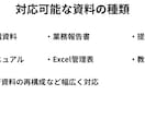 既存資料のブラッシュアップ・整形を行います 見やすく・伝わりやすく・整った資料に仕上げます イメージ2