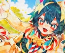インパクト⭕️なイラストを描きます 繊細なのにド派手なビビット！？唯一無二を求めるアナタへ イメージ2