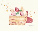 2000円で食べ物を透明感のある水彩で手描きします メニューやアイコンなどに。レトロ喫茶のようなクリームソーダ イメージ2