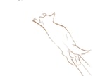 犬の絵を届けます シンプルで優しい線で伝えます。 イメージ1