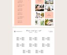 WEB席次表の冊子印刷用テンプレートお渡しします 【オプション】WEB席次表（パステル）ご購入者様限定 イメージ5