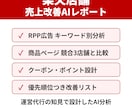 楽天店舗の売上改善点をAI分析でレポートにします RPP・商品ページ・クーポンを競合比較し改善案を提示 イメージ1