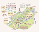 イラストMapお描きします ／色鉛筆とペンで描く手描き地図 イメージ2