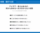 企画・アイデアを整理し、判断しやすい資料作成します 壁打ちを通し、整理し「何から決めるべきか」が分かる資料作成。 イメージ2