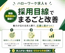 ハローワーク特化◆応募される求人票を設計します 「選ばれる求人」に改善・ゼロから作成します！ イメージ2