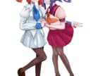 二頭身イラストから八頭身までなんでも描きます ギャルゲー/ゲーム風のイラストならぜひ！ イメージ1