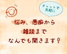 1日～1ヶ月期間が選べるチャットでなんでも聞きます 内容は問いません！相談、悩み、愚痴から雑談、自慢話まで何でも イメージ1