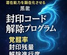 潜在能力を顕在化させる黒龍強化セッションします 覚醒率上昇強化　魂の封印コードを黒龍波動解除し進化率数値化 イメージ3