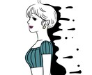 アンニュイでどこか雰囲気のあるイラストを提供します パッと見てお洒落に感じる、そんなイラスト作りをします。 イメージ2