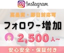Instagramフォロワー2,500人増やします インスタフォロワー＋2,500人～￤複数アカ振分け可能 イメージ6