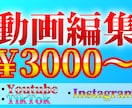 動画編集格安で承ります どんなスタイルの動画でも作れます イメージ1