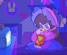 ゆるくてアンニュイなイラストをお描きします かわいいさの中にほんの少しの苦さを閉じ込めて。 イメージ2